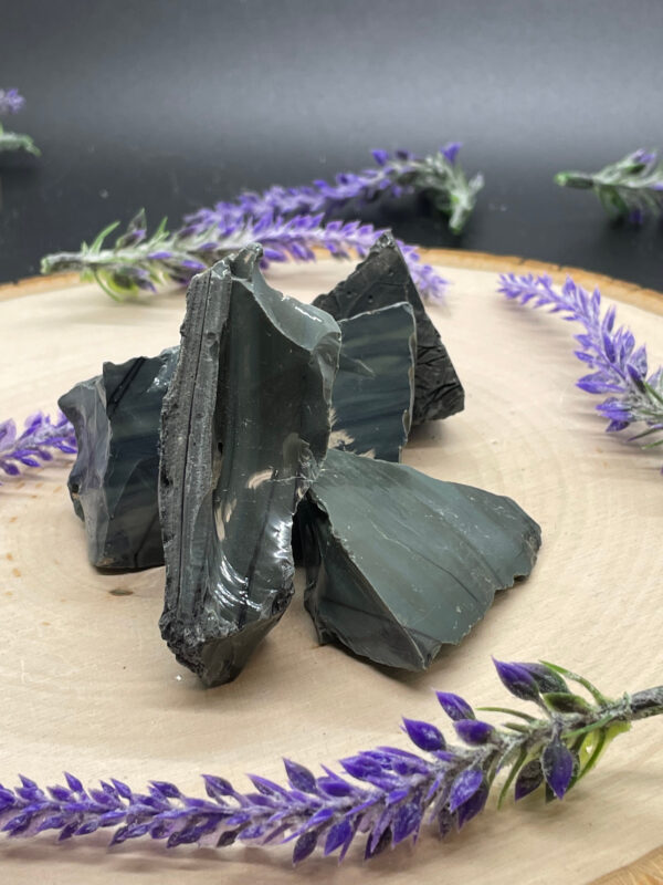 Raw Green Sheen Obsidian