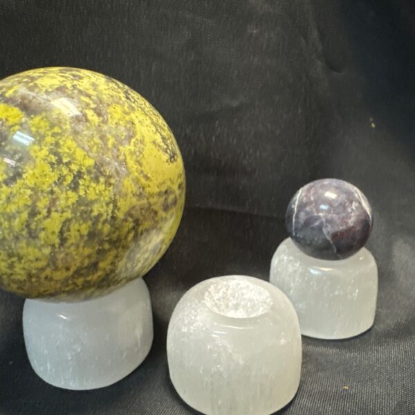 Selenite Sphere Stand Holder