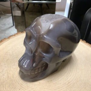 Agate Large Druzy Skull