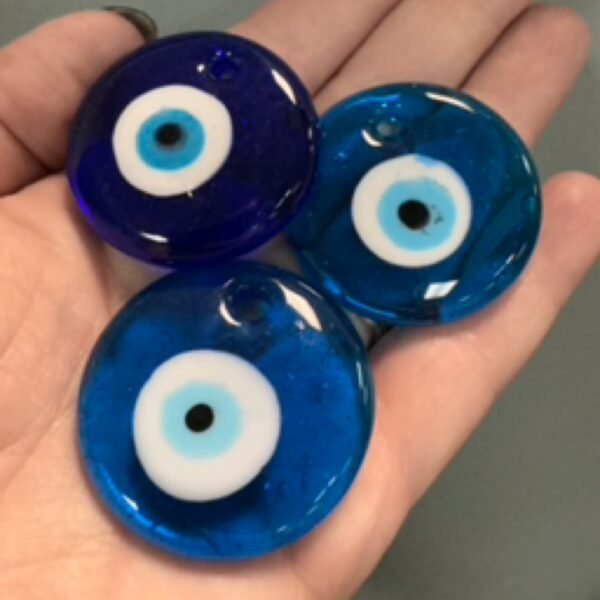 Evil Eye Blown Glass Pendant