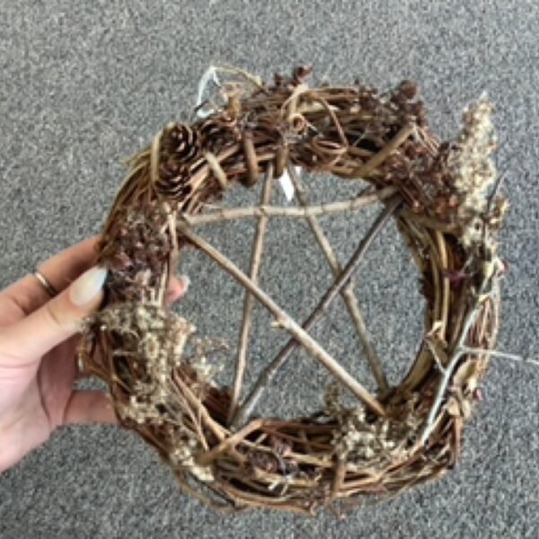 Wooden Star Wreath