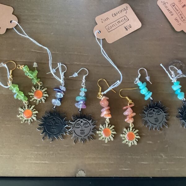 Sun earrings