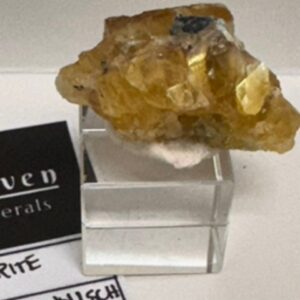 Golden Fluorite with Chalcopyrite