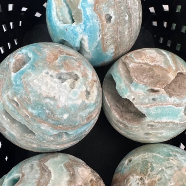 Hemimorphite Sphere approx 2.5”-3.5”