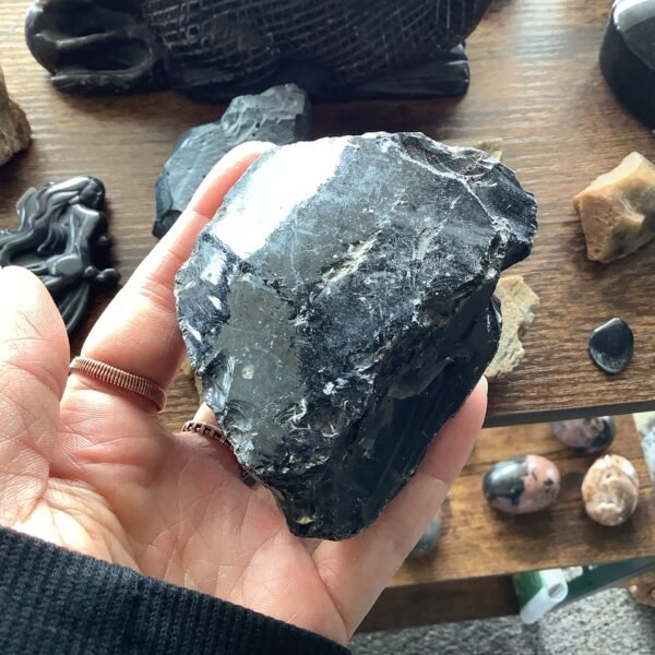 Large Black Obsidian Raw