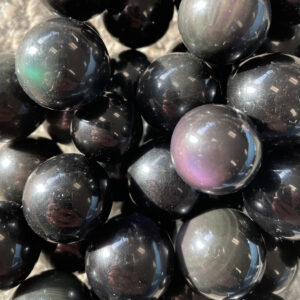 Rainbow Obsidian Sphere