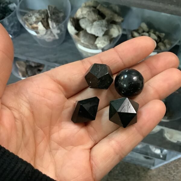 Tourmaline sacred geometry set (4 piece)