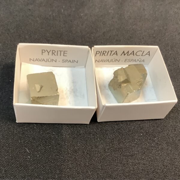 Natural Interlocking Pyrite Cubes