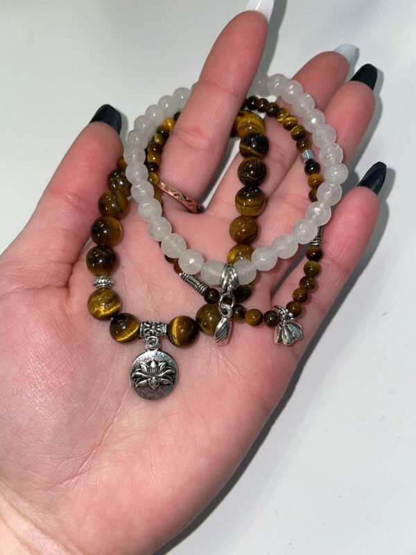 Tigers eye bracelet set