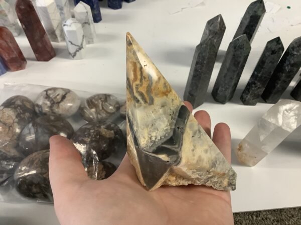 Crazy Lace Agate Pyramid
