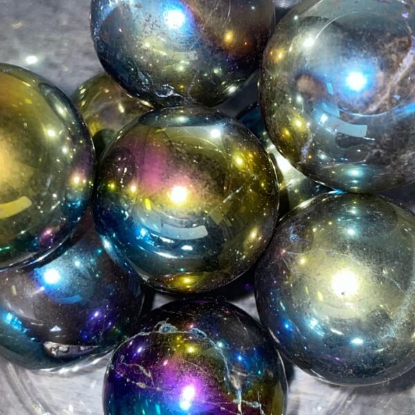 Aura Coated Rose sphere