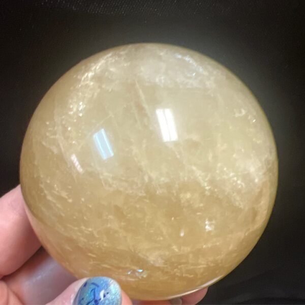 Honey Calcite sphere