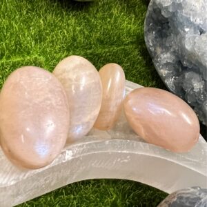 Blue Moonstone with Sunstone Large Tumble