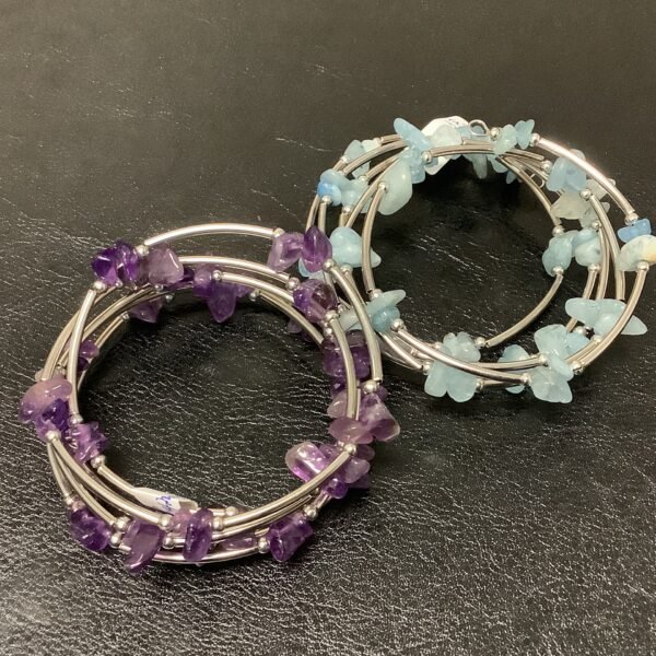 Silver wrap-bracelets