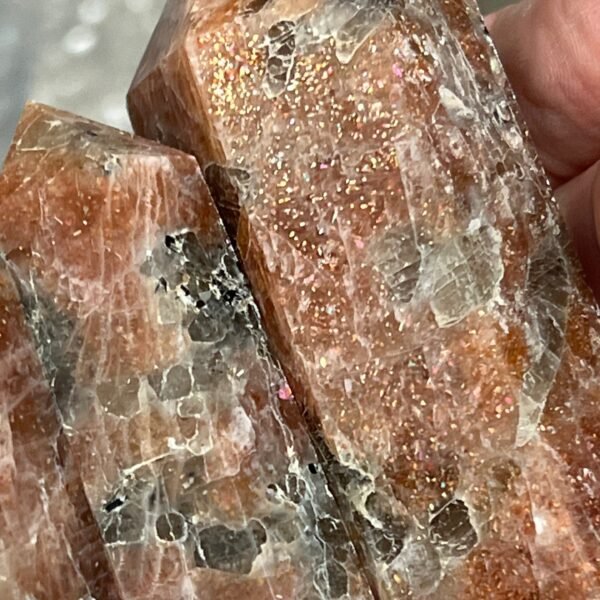 Sunstone Tower - High Grade Rainbow Confetti