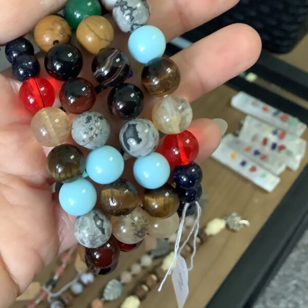 Planet Bracelet with Blue Goldstone